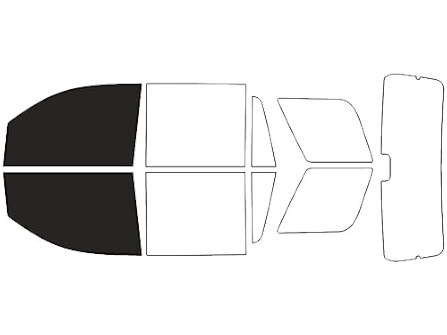 Rvinyl Window Tint Kit Compatible with GMC Yukon 2015-2020 - Front Precut Kit - 20%