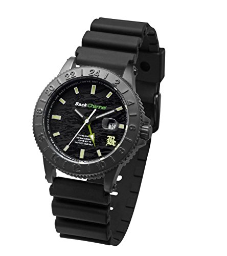 ZERONE Crossover Back Channel "24-7 G.L CAMO" IP Black Analogue Watch