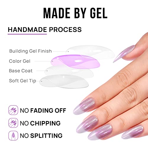 White Press On Nails - Btartbox Soft Gel Short Press On Nails, Supremely Fit & Natural Glue On Nails With Nail Glue, Stick On Nails In 15 Sizes - 33 Coffin Fake Nails Kit, Milk Sundae… #TOP1
