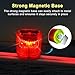 Aolyty Solar Strobe Warning Light Strong Magnetic Base Flashing Super Bright 360 Degree Automatically Turn On Waterproof for Construction Traffic Factory (Blue)