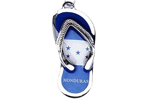 Honduras Country Flag Slipper Metal Keychain - Preserve Honduras Culture in Style