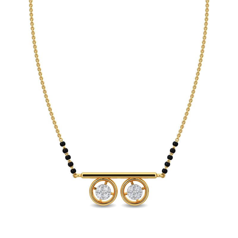Kisna 14KT Yellow SI Diamond Gold Mangalsutra for Women | Somana (B0BDM5ZV98) Amazon Price History, Amazon Price Tracker