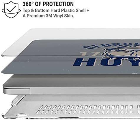Skinit Case + Skin Compatible with MacBook Pro 15in (2016-19) - Officially Licensed Georgetown Hoyas 1789 Design