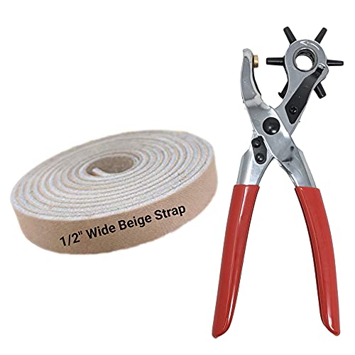 You Can Buy This Bundle And Save A Leather Hole Punch And A 1/2" Beige Leather Strap Together #TOP11