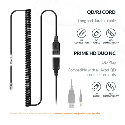 Casque filaire Prime Duo AXC-04 double écouteur antibruit Cisco 8800