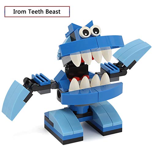 Preisvergleich Produktbild SEIGNEER Großzahnmonster Bauspielzeug Konstruktionsspielzeug Lernspielzeug 74-teilig