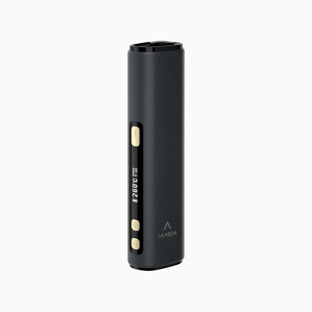 LAMBDA i8 HNB Dispositivos de calor sin quemaduras, calefacción por inducción electromagnética sin contacto, OLED 3200 mAh tiempo de calentamiento ajustable y temperatura, no requiere limpieza (negro)