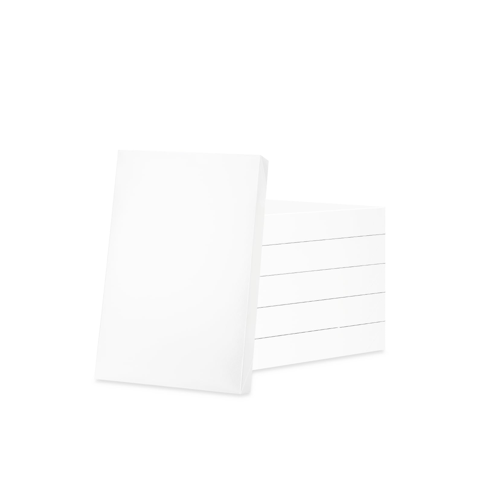 HAPPY POTATO 6 Gift Boxes with Lids 11x8.5x1.5 Inches White Shirt Boxes Gift Boxes for Clothes Gift Wrap Boxes (Grain Texture White)