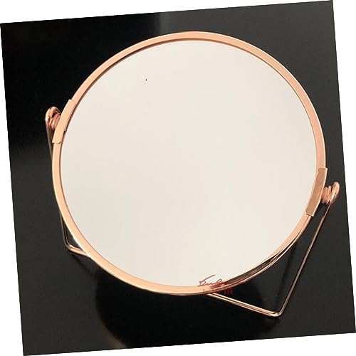 Espejo de maquillaje doble cara con rotación elegante miniatura 5