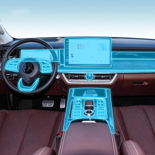 Film PPF GWM POER 2023-2024 en TPU auto-cicatrisant pour console centrale de voiture