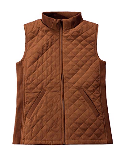 Bienzoe Women Quilted Casual Vest: Lightweight Packable Sleeveless Jacket