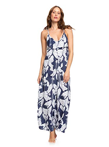 Roxy Sweety Smile Womens Jumpsuit Small Mood Indigo Flying Flowers S