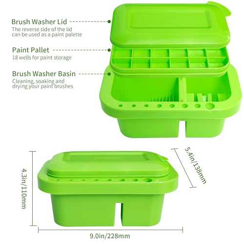 image for MyLifeUNIT Paint Brush Cleaner, Paint Brush Holder and Organizers with