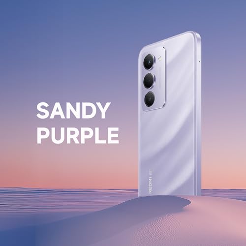 Image of Redmi 15 5G Sandy Purple 8GB + 128GB | Segment's Largest 7000mAhA Battery | Segment's Largest Display 17.53cm(6.9) Up to 144Hz | Snapdragon 6s Gen 3 | 18W Reverse Charging | 50MP AI Dual Camera