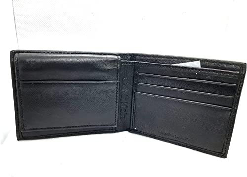 Calvin Klein Men's Genuine Leather Wallet with RFID Protection, Black, Standard, American4