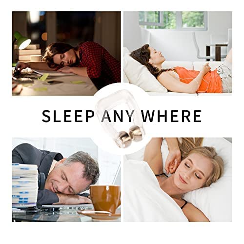 Snore Stopper Anti Snoring Devices Silicone Magnetic Anti Snoring Nose Clip, Help Stop Snoring, Quieter Restful Sleep (Transparent-4Pcs) #TOP5
