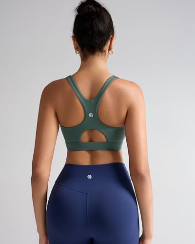 Image of RUNNING GIRL Sports Bras for Women High Support,Racerback High Impact Sports Bra Moulded Cup Workout Bra Push up