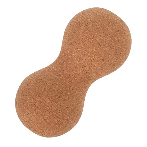 NOLITOY 1 Pc bola de masaje doble con de masaje pelota de movilidad pelota de ejercicio bola de masaje de maní rodillo de masaje en forma de maní corcho