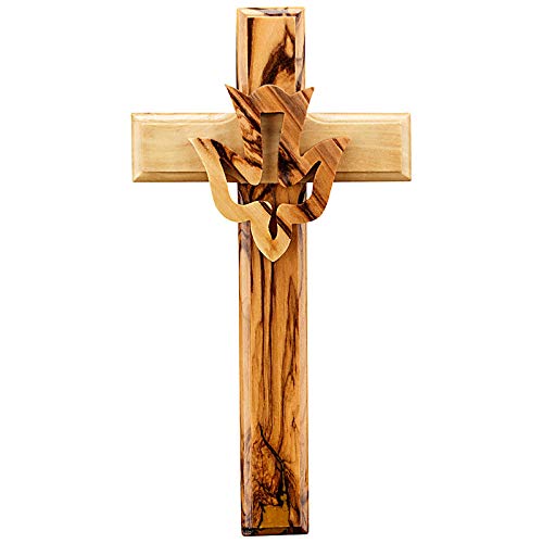 MaMeMi Olivenholz-Kreuz mit Taube