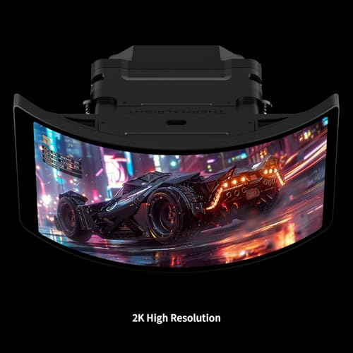 Image of Thermalright Rainbow Vision 360 Turbo ARGB Black 360mm Aio Cooler, 60HZ Curved Screen with 2400x1080 Resolution,for AM4 /AM5,Intel LGA1851 /1700,6.67in 3D with Magnetic Suction Screen,3000RPM Fan Speed