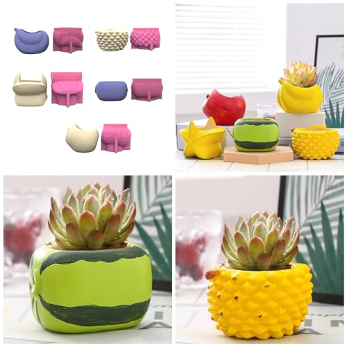 Moule vase silicone fruit pour fabriquer un cadeau de bureau unique - 3