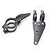HTT Motorcycle Black 35mm Turn Signal Clamps Headlight Mount Bracket Fork Ear Chopper Cafe Racer Black for Universal CBR Kawasaki Suzuki Harley Davidson