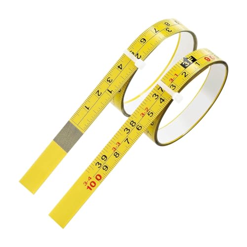 Cinta métrica adhesiva de acero 2 pack 100 cm miniatura 1
