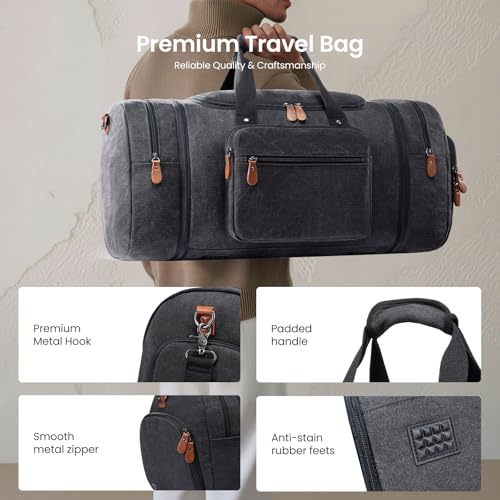 Sucipi Canvas Travel Duffel Bag Men