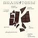 Alice Mushrooms Brainstorm | Mushroom Chocolates | Energy Bites for Focus, Clarity & Cognitive Function | Lions Mane, Cordyceps Mushrooms, Guarana & Phosphatidylserine, Natural Caffeine | Nootroopic