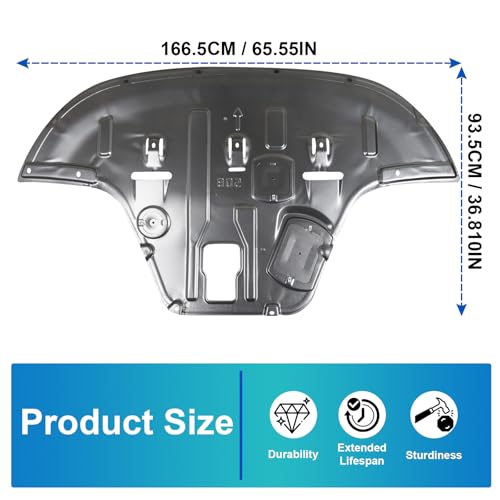 Image of Front Engine Guard Mud Flaps w /Screw Hardware Compatible with 2021 2022 2023 2024 2025 Kia K5 Engine Splash Shield Under Car Shield Cover Board