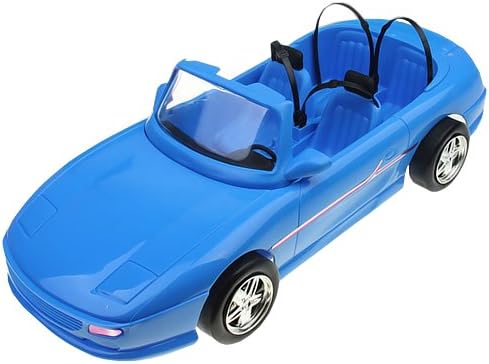 4-seats Blue Convertible Car Cabriolet Toy For Doll