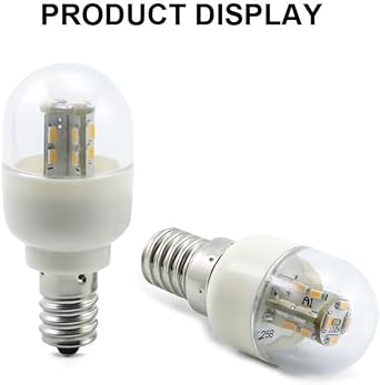 4 パック 1 ワット 12 V 24 V DC E14 LED 冷蔵庫電球 360 ° ビーム角ウォームクールホワイト 8 V-30 V 耐火 PC 材料機器室内照明用Cool-White,8V-30V DC