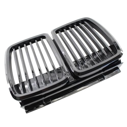 Calandre centrale avant pour Série 3 E30 1982-1994 | Grille de protection noire 1 paire