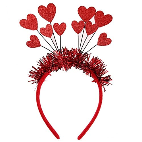 Valentinstag Red Heart Head Bopper Pailletten Stirnband Glitzer Quastel Kopfstück Haar Bopper Valentiner Haarzubehör Für Frauen Mädchen Valentinstag Red Heart Head Bopper Pailletten Stirnband Glitzer Quastel Kopfstück Haar Bopper Valentiner Haarzubehör Für Frauen Mädchen