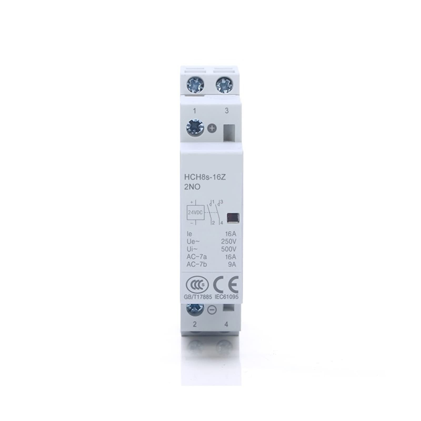 HCH8s-25Z DC stycznik DC24V cewka DC12V 2P 220V 25A 16A 2NO 1NO1NC automatyczny domowy stycznik typ 1 szt. (2P 25A 2NO DC24V)