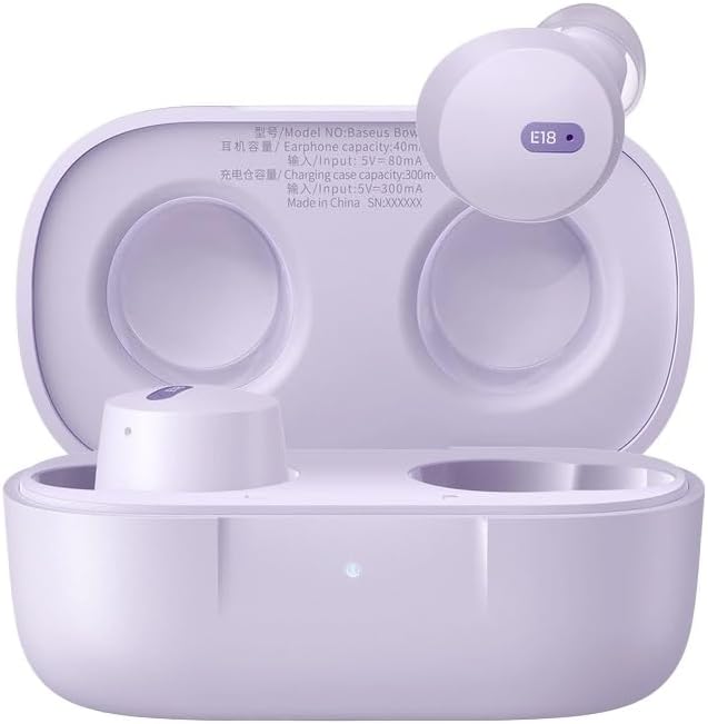 Baseus Bowie E18 True Wireless Earphones in charging case