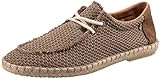 trumans schuhe sandalen  VERBENAS Herren Schnürhalbschuhe Truman Buzzbee Schnürschuh Textil Freizeit Elegant Schuhe Uni Trumans Herren beige