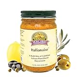 Calizo Condiments Italianaise™ Mediterranean Calabrian Pepper & Herb Mayo Sauce – Gourmet Italian-Style Mayonnaise – 12 oz Jar – All-Natural, Gluten-Free, Non-GMO – Perfect for Sandwiches, Burgers & Dipping