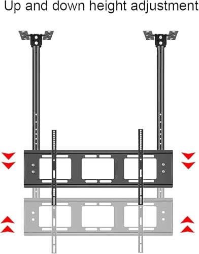 Bras de moniteur support de plafond double pôle écran 55-86" - 4
