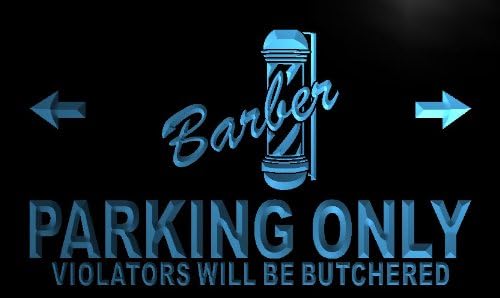 ADVPRO n117-b Barber Parking Only Neon Light Sign