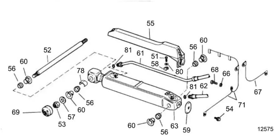 Hydraulic Power Trim Hose for 3853855