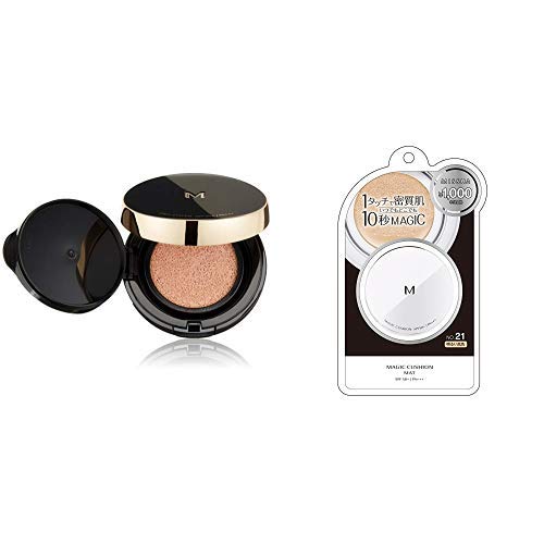 【セット買い】ミシャ M クッション ファンデーション (プロカバー) No.21 明るい肌色 (15g) & M クッショ...