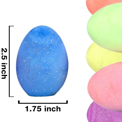 image for Kid Made Modern Glitter Easter Egg - Set of 6 Egg-Shaped Colored Chalk