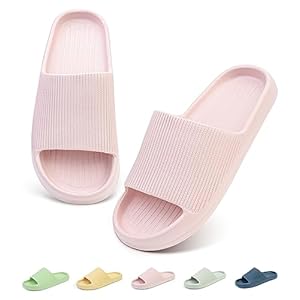 Cloud Slides Pillow Slippers for Women and Men, EVA Non-slip House Slipper, Women Sandals, Mens Slides Shower Slippers for Home Indoor Outdoor