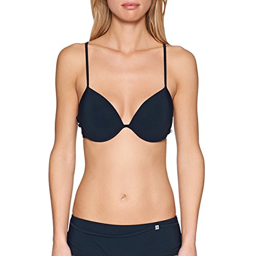 Marc O’Polo Body & Beach Push UP Bikini-Top, Schwarz (Blauschwarz 001), Talla...