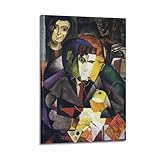 Póster de Diego Rivera, retrato de Ramón Gómez de la Serna, decoración del hogar, arte para colgar en la pared, para dormitorio, pinturas decorativas estéticas, 40 x 60 cm