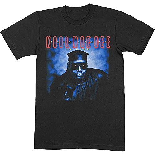 Kool Moe Dee Unisex Tee: Knowledge Is King - X-Large - Black