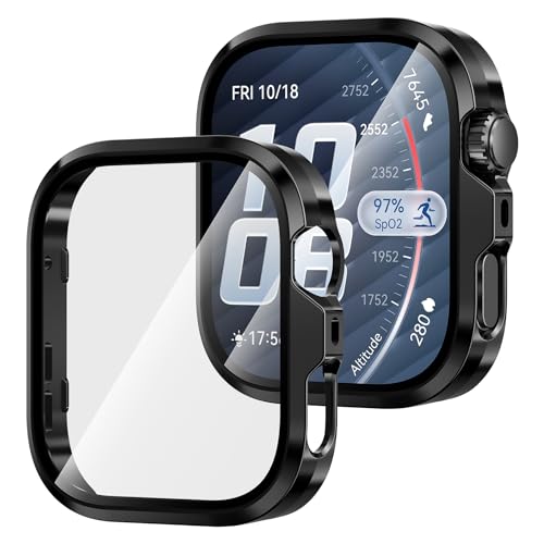 Suoman for HUAWEI WATCH FIT5 Pro�P�[�X�i2�j�ی�t�B����+�P�[�X��̍d��PC�f�ނ̃t�@�[�E�F�CWATCH FIT5 Pro�J�o�[-��+��
