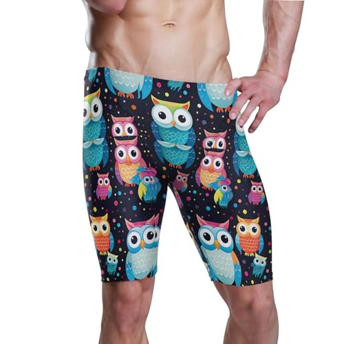 Owl Bird Men's Swim Jammers Swimsuit M B0402314