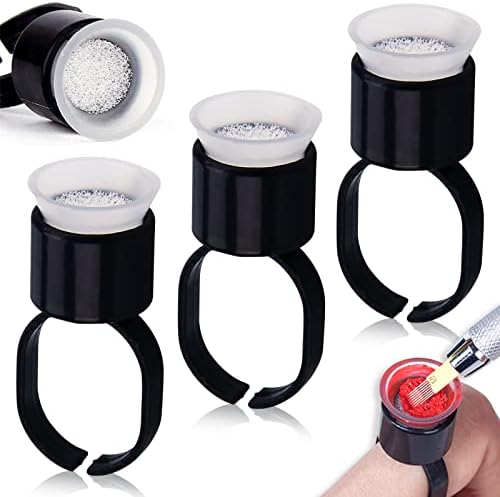 Tattoo Ink Cups 100 Stück – Mikroblading Pigmentbecher, Kunststoff, Stehend, Größe M Oder L